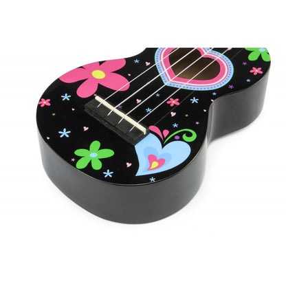 Mahalo MA1HEBK Ukulele sopran, finisaj Heart Black
