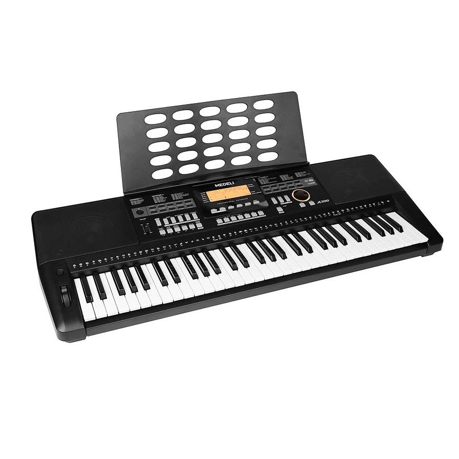 Medeli A300 Orgă electronică, 61 clape dinamice, 618 tonuri, 200 stiluri, USB-MIDI