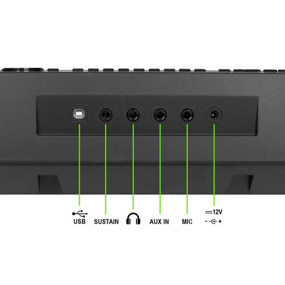 Medeli M331 Orgă electronică, 61 clape dinamice, 633 tonuri, 220 stiluri, USB-MIDI