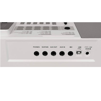 Medeli A300W Orgă electronică, 61 clape dinamice, 618 tonuri, 200 stiluri, USB-MIDI, alb