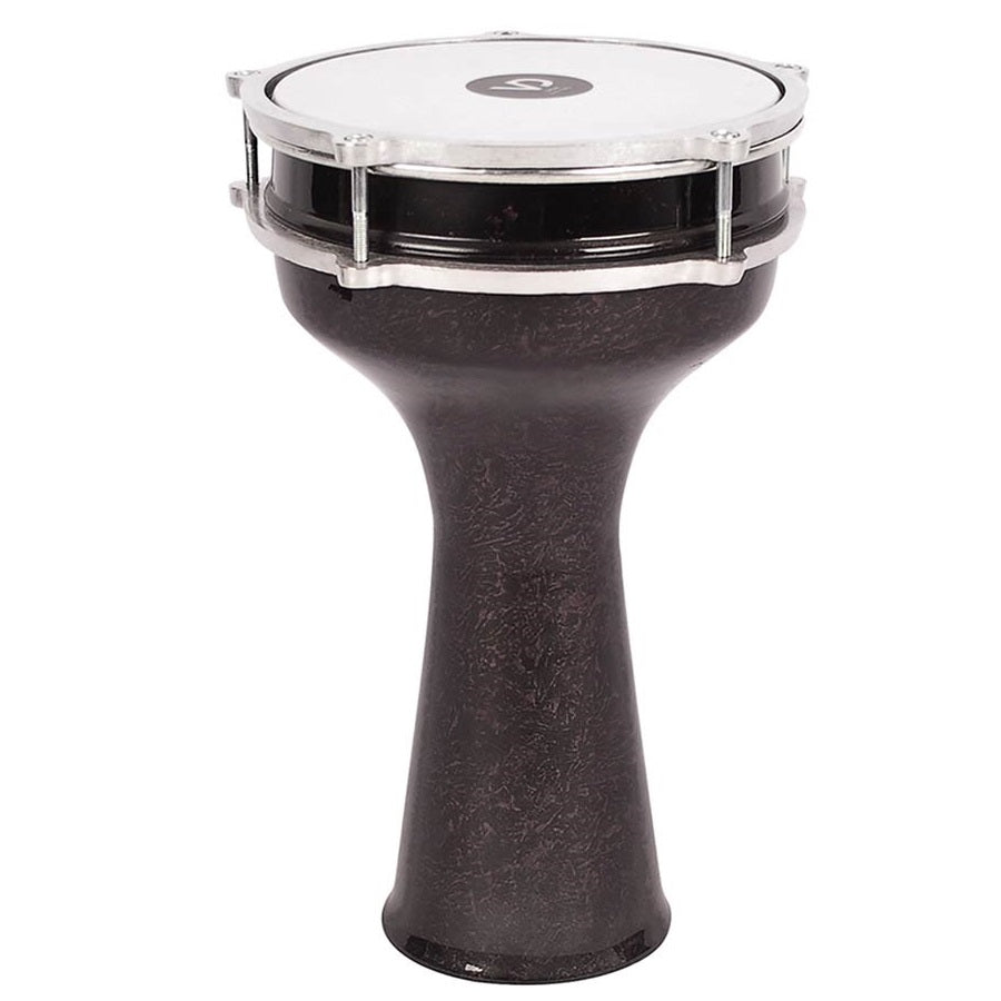Vatan VDT124 Darbuka aluminiu, model turcesc, 18,5 cm diametru, 34 cm înălțime, finisaj marmorat