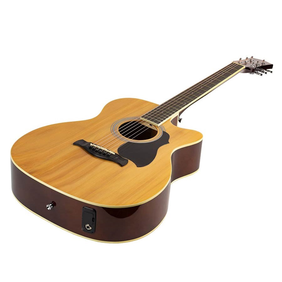 Richwood RA12CE – Chitară acustică electro-acustică auditorium, 6 corzi, natur, cu husă