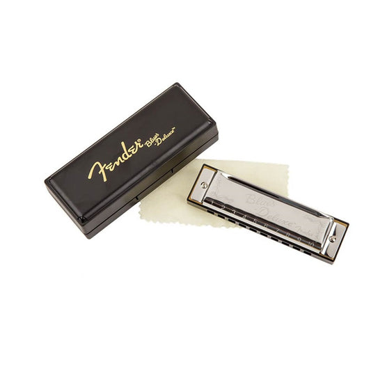 Fender Blues Deluxe 0990701002 – Muzicuță în Sol (G), 20 lamele, diatonică