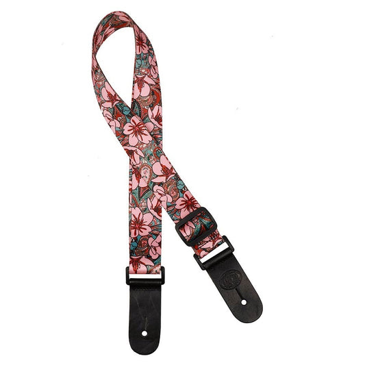 Gaucho GSTU80PK Curea ukulele, flori roz