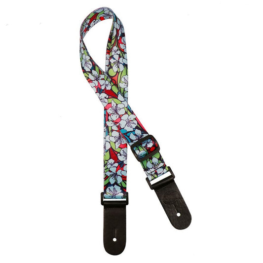 Gaucho GSTU80BU Curea ukulele, flori albastre