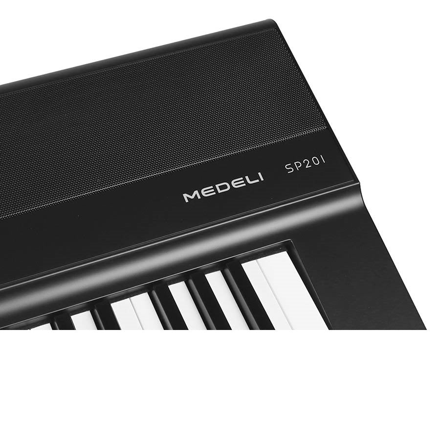 Medeli SP201BK Pian digital de scenă, 88 clape hammer action (K6S), USB Audio/MIDI, 25 tonuri, 2 x 20W, negru