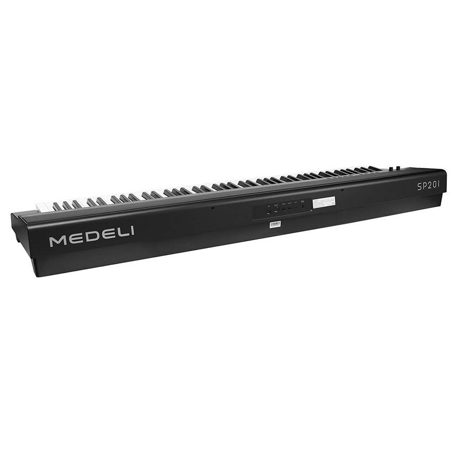 Medeli SP201BK Pian digital de scenă, 88 clape hammer action (K6S), USB Audio/MIDI, 25 tonuri, 2 x 20W, negru
