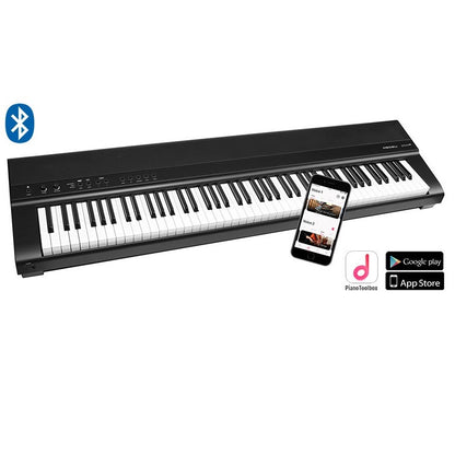 Medeli SP201+BK Pian digital de scenă, 88 clape hammer action (K6S), Bluetooth, 25 tonuri, 2 x 20W, negru