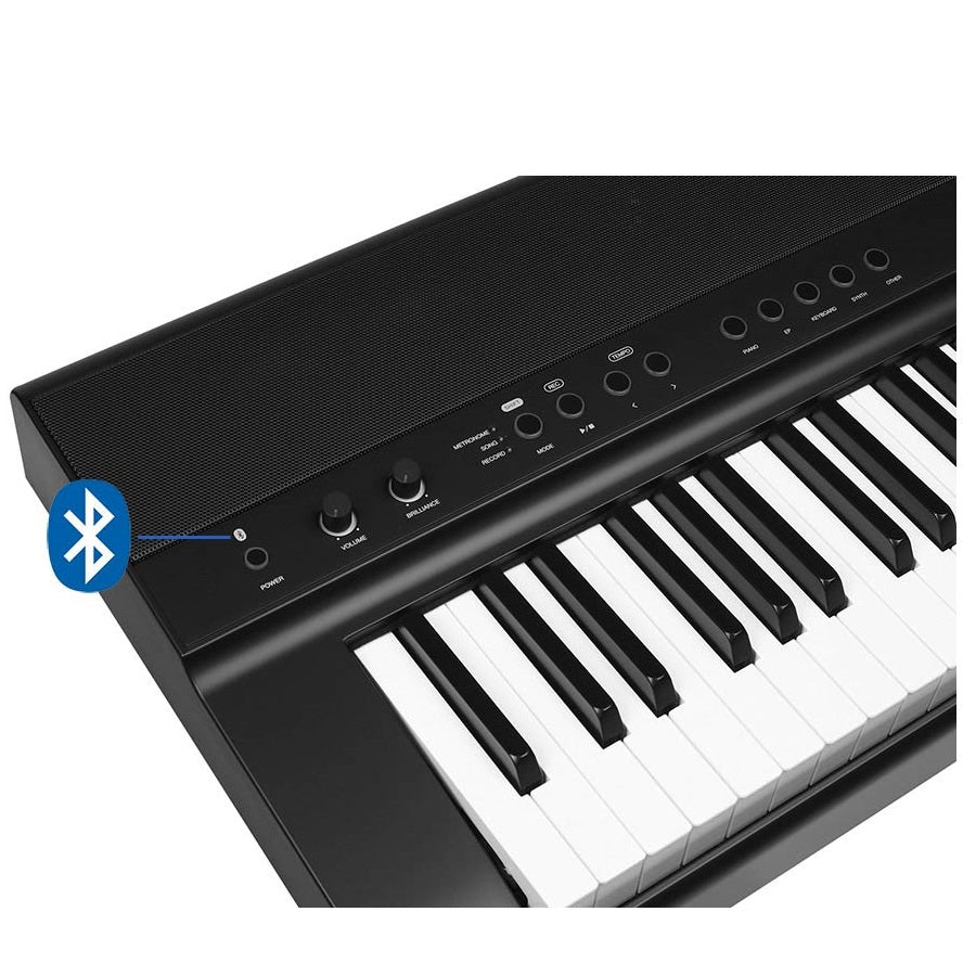 Medeli SP201+BK Pian digital de scenă, 88 clape hammer action (K6S), Bluetooth, 25 tonuri, 2 x 20W, negru