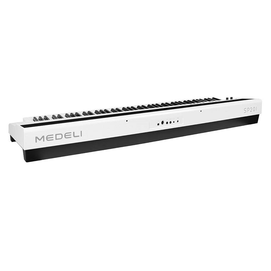 Medeli SP201WH Pian digital de scenă, 88 clape hammer action (K6S), USB Audio/MIDI, 25 tonuri, 2 x 20W, alb