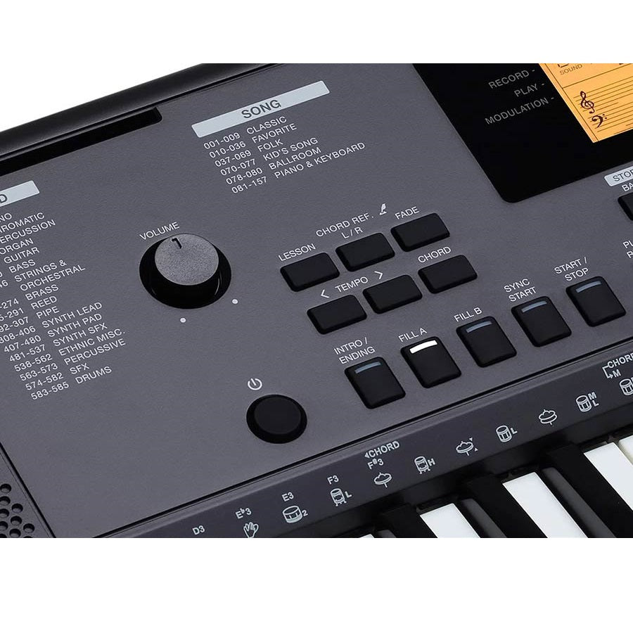 Medeli MK200 Orgă electronică, 61 clape dinamice, 585 tonuri, 202 ritmuri, USB-MIDI