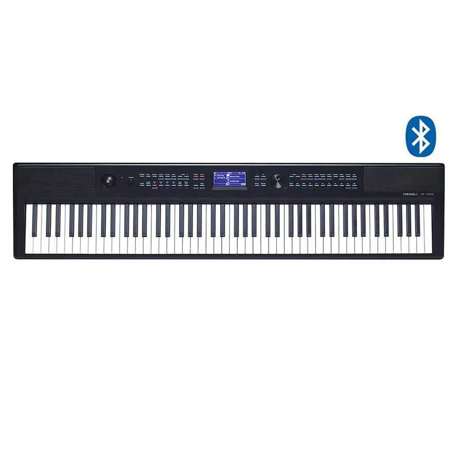 Medeli SPA500BK – Pian digital de scenă compact, 88 clape hammer action (GAC), 4x23W, negru