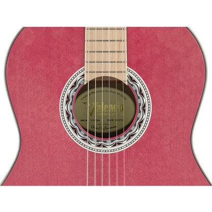 Valencia VC354PK – Chitară clasică 4/4, molid Sitka & mahon, roz satinat (pink)