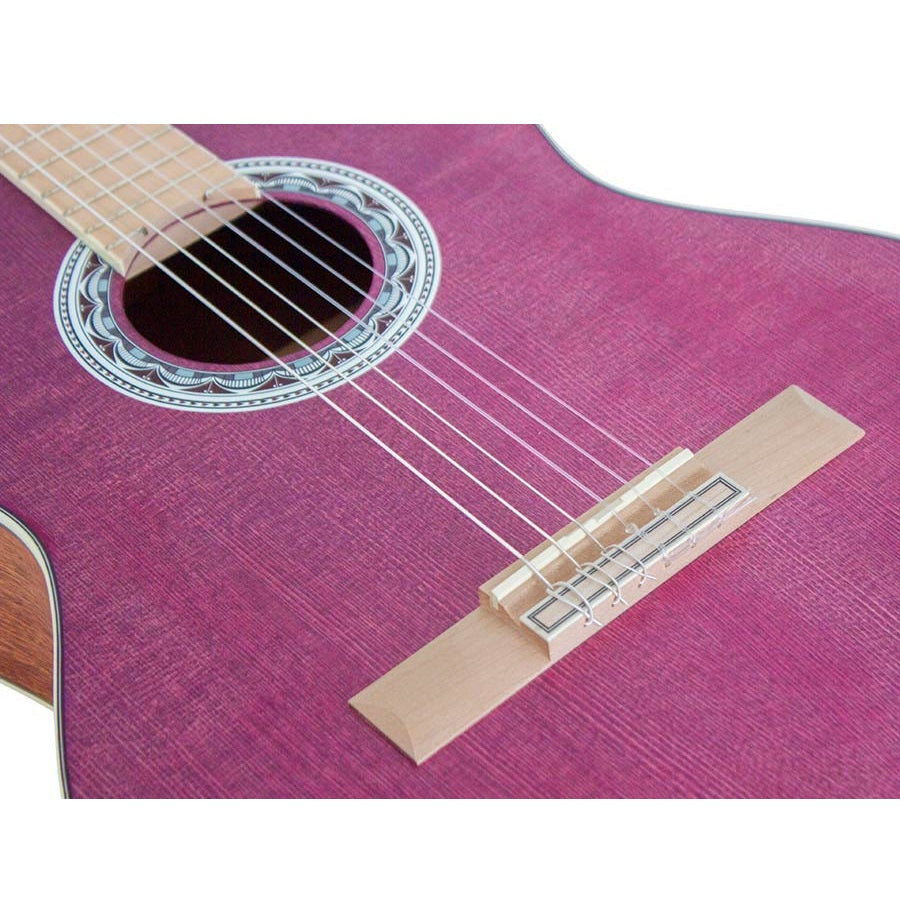 Valencia VC354PP – Chitară clasică 4/4, molid Sitka & mahon, mov satinat (purple)