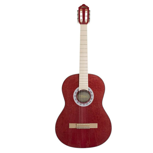 Valencia VC354WR – Chitară clasică 4/4, molid Sitka & mahon, roșu satinat (wine red)