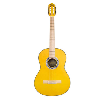 Valencia VC354YW – Chitară clasică 4/4, molid Sitka & mahon, galben satinat (yellow)