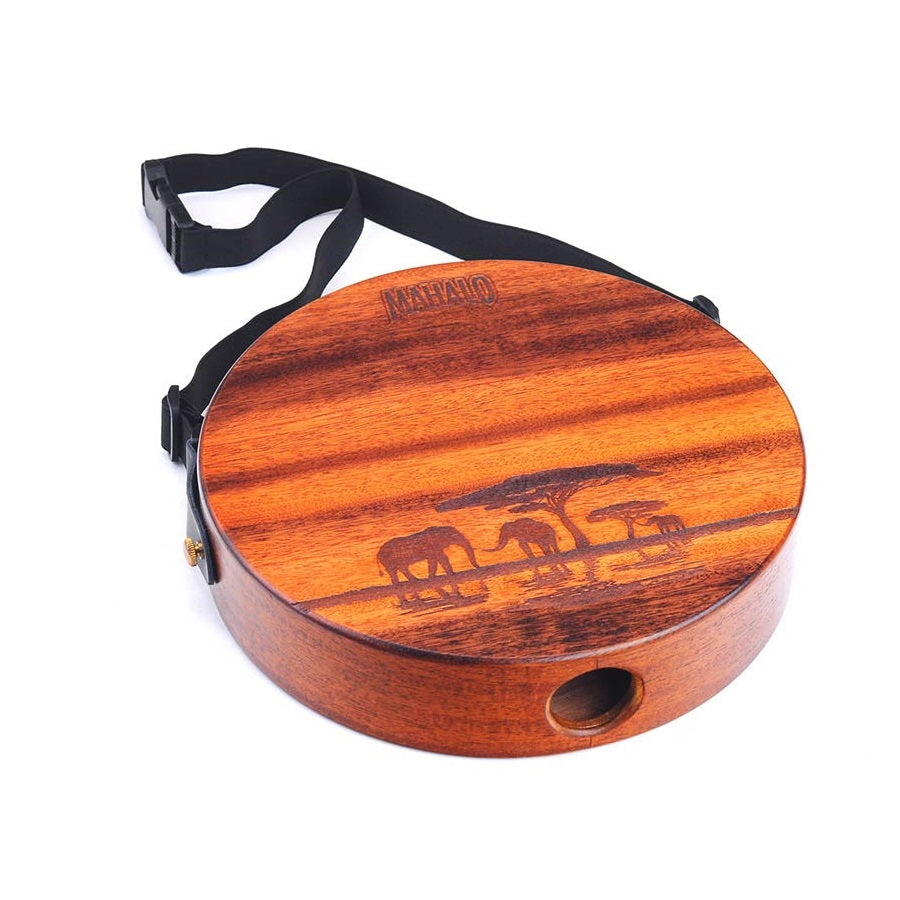 Mahalo MPJ1TD Cajon de călătorie Lap Top Traditional, mahon, cu curea și husă