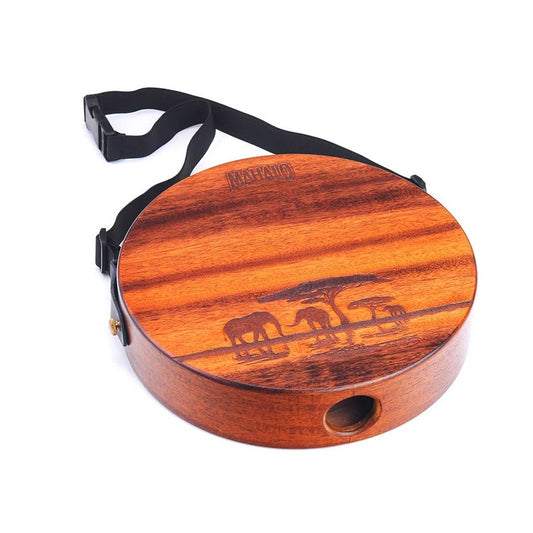 Mahalo MPJ1TD Cajon de călătorie Lap Top Traditional, mahon, cu curea și husă