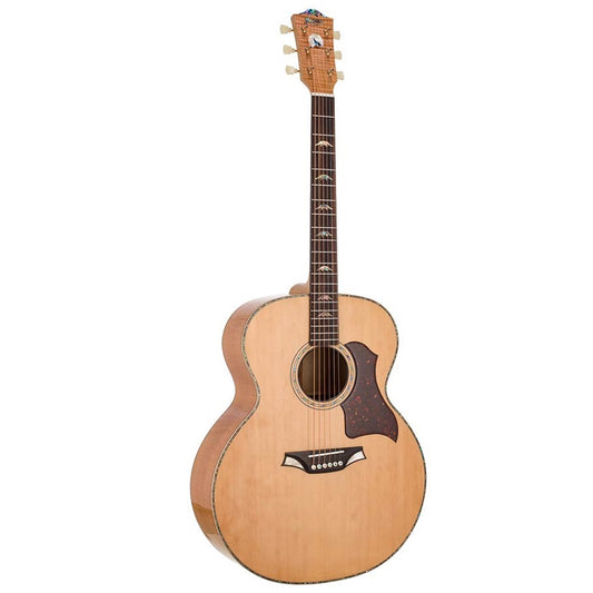 Bromo BAN7E – Chitară acustică jumbo, 6 corzi, cu husă și suport din lemn