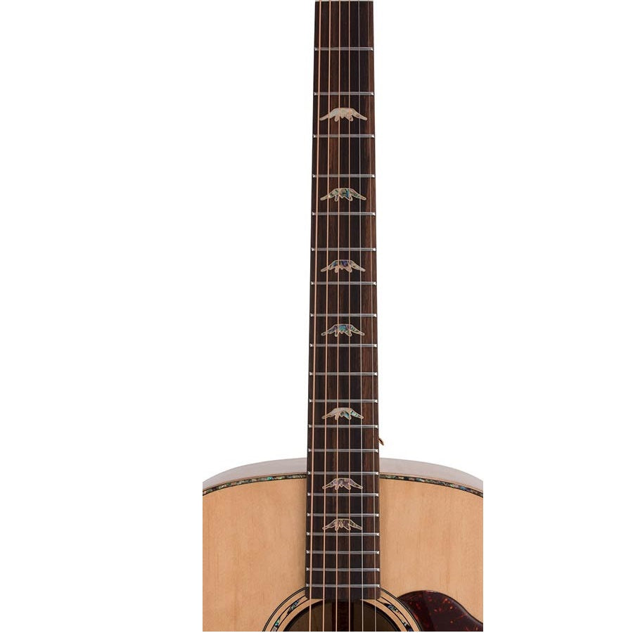 Bromo BAN7E – Chitară acustică jumbo, 6 corzi, cu husă și suport din lemn