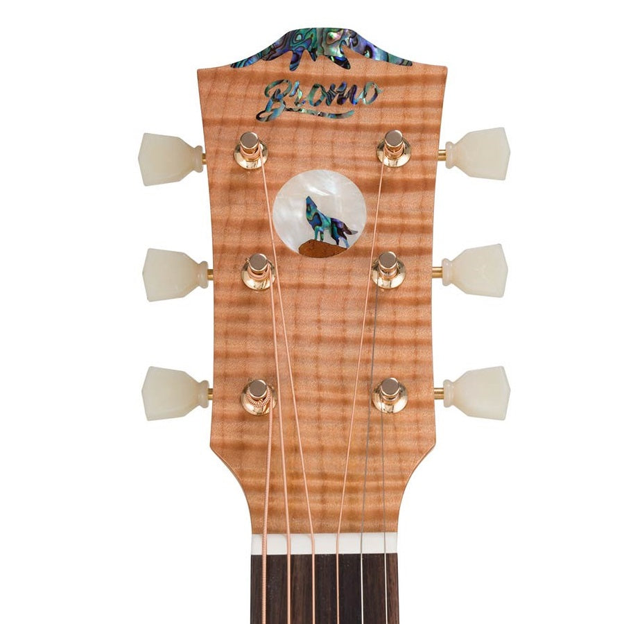 Bromo BAN7E – Chitară acustică jumbo, 6 corzi, cu husă și suport din lemn
