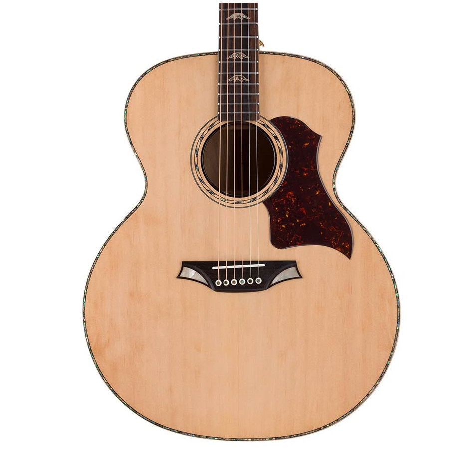 Bromo BAN7E – Chitară acustică jumbo, 6 corzi, cu husă și suport din lemn