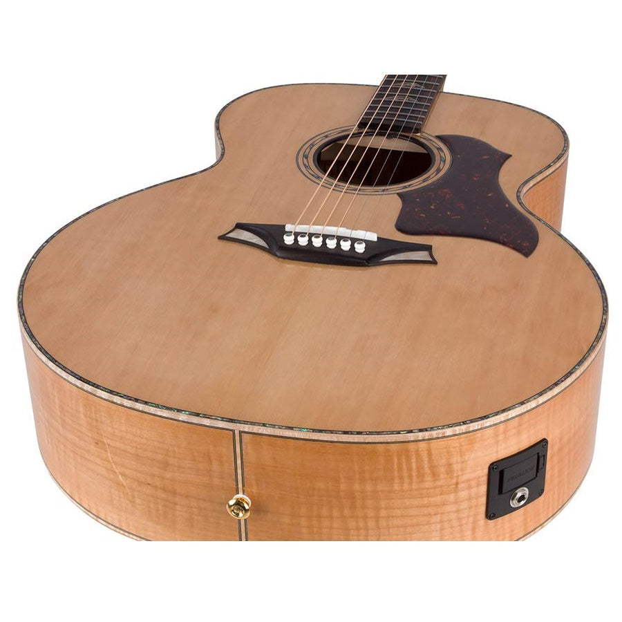 Bromo BAN7E – Chitară acustică jumbo, 6 corzi, cu husă și suport din lemn