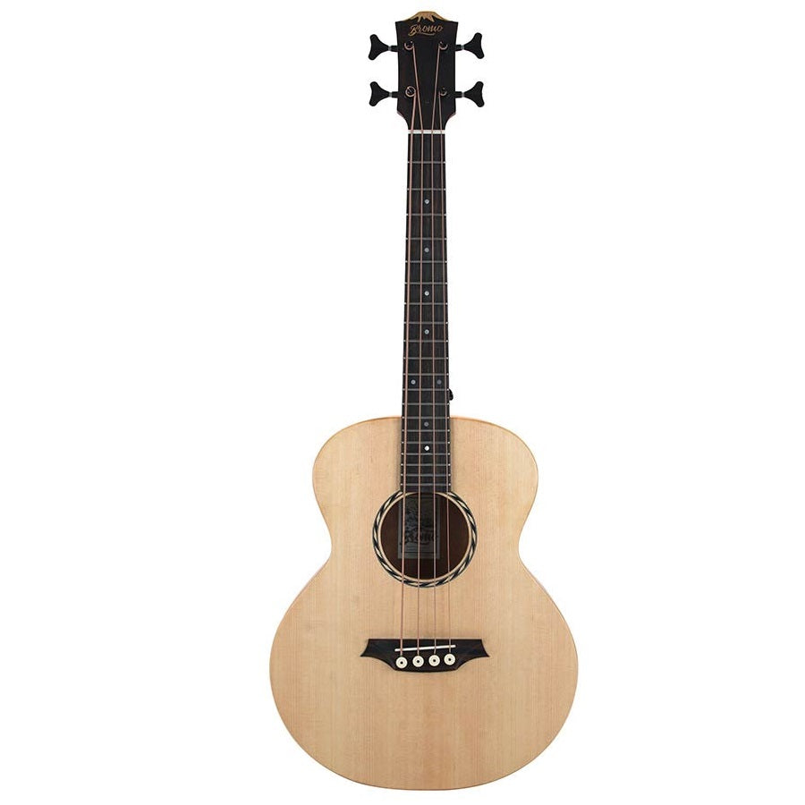 Bromo BAT8E – Chitară acustică bass mini jumbo, 4 corzi, cu husă
