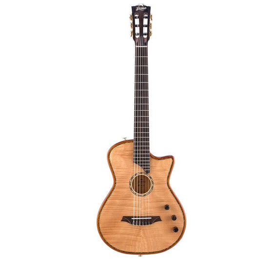 Bromo BEN2C – Chitară electro-acustică nylon hollow body, 6 corzi, cu cutie rigidă