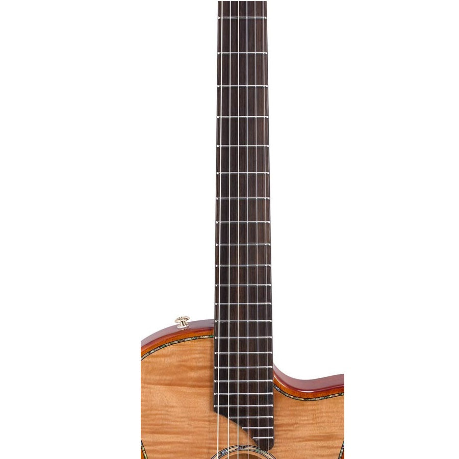 Bromo BEN2C – Chitară electro-acustică nylon hollow body, 6 corzi, cu cutie rigidă