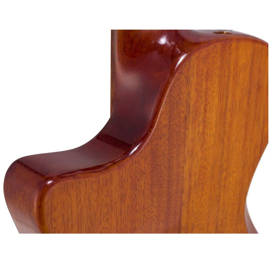 Bromo BEN2C3TS – Chitară electro-acustică nylon hollow body, 6 corzi, cu cutie rigidă