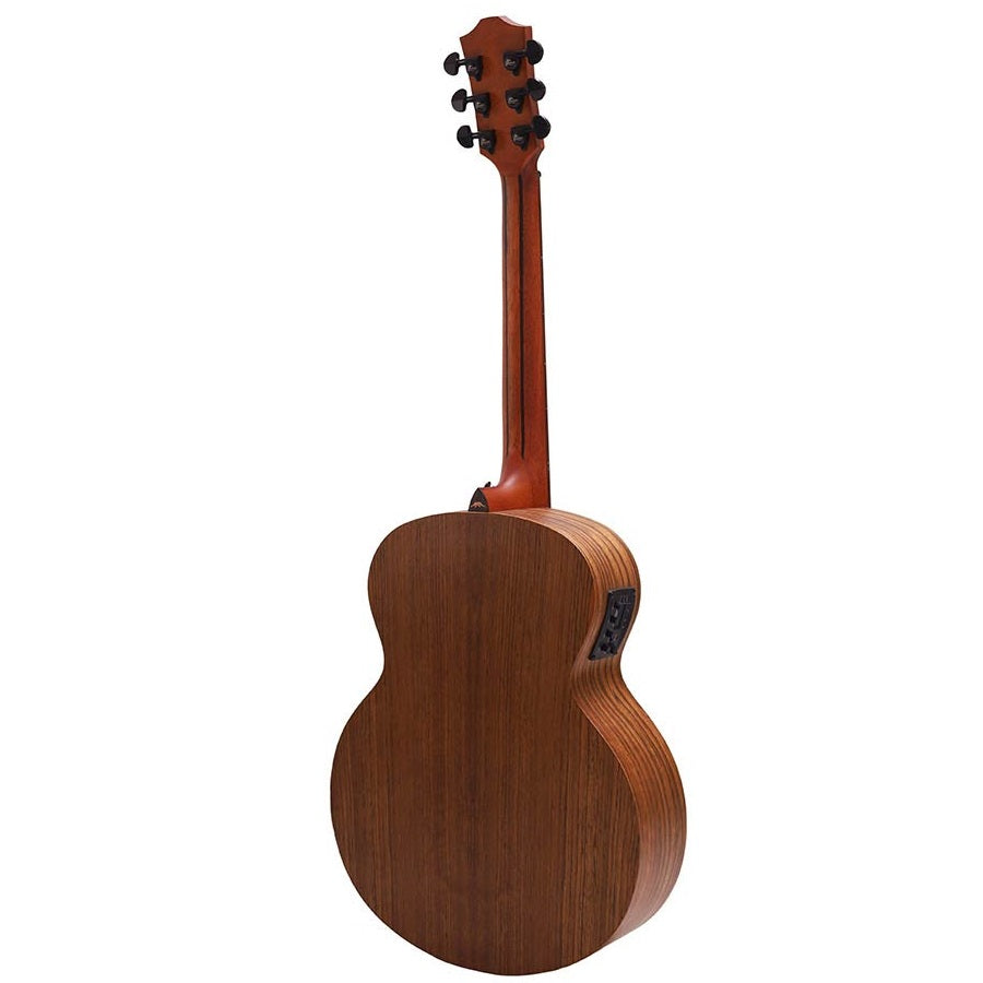 Bromo BAT8MEBK – Chitară electro-acustică mini jumbo, 6 corzi, cu husă