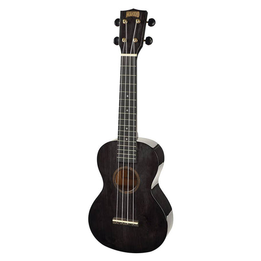 Mahalo MH2LTBK – Set ukulele concert stângaci, finisaj negru transparent, cu husă