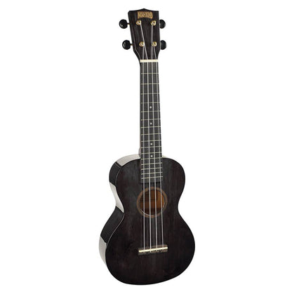Mahalo MH2TBK – Set ukulele concert, finisaj negru transparent, cu husă
