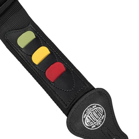 Gaucho GST55BK Set curea chitară, 3 pene