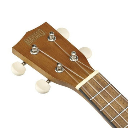 Mahalo MK1TBR – Set ukulele sopran Kahiko Series, maro transparent, cu husă și 3 pene