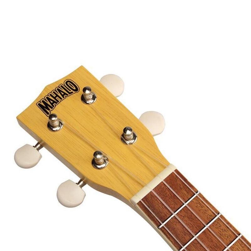 Mahalo MK1TBS – Set ukulele sopran Kahiko Series, caramel transparent natur, cu husă și 3 pene