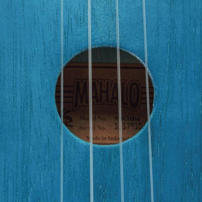 Mahalo MK1TBU Pro – Set ukulele sopran, albastru transparent, cu accesorii complete