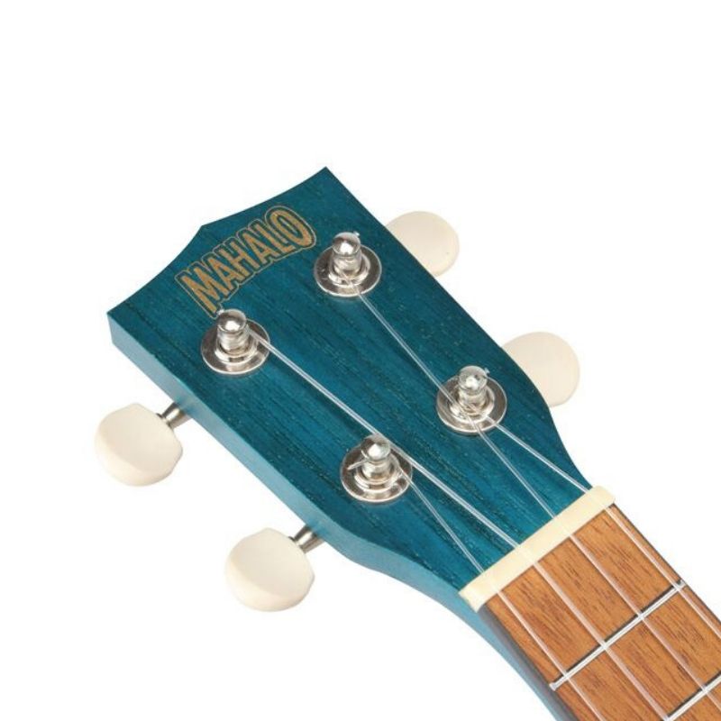 Mahalo MK1TBU Pro – Set ukulele sopran, albastru transparent, cu accesorii complete