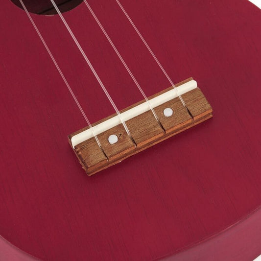 Mahalo MK1TRD – Set ukulele sopran Kahiko Series, roșu transparent, cu husă și 3 pene