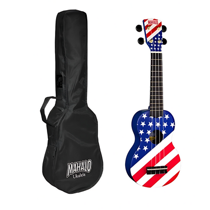 Mahalo U/USA – Set ukulele sopran, 4 corzi, cu husă