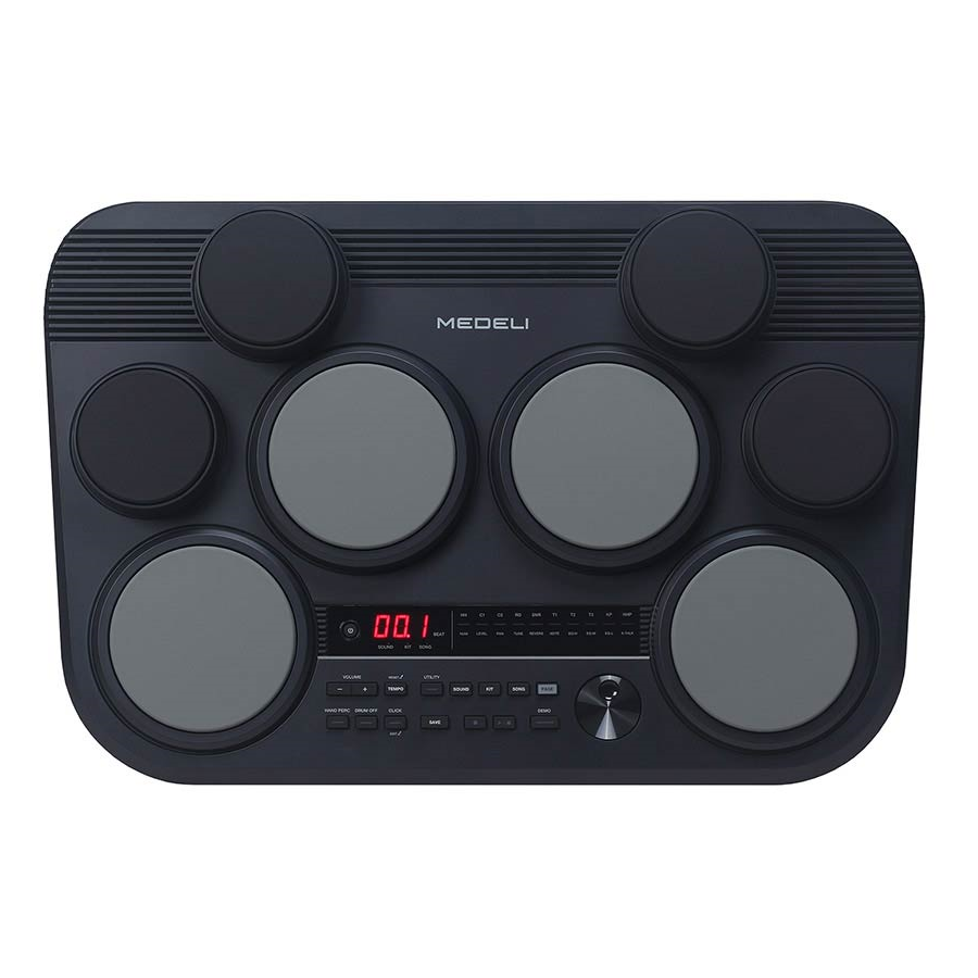 Medeli DD225 Set tobe electronice de masă cu 8 pad-uri sensibile la atingere, 2 pedale, bețe incluse