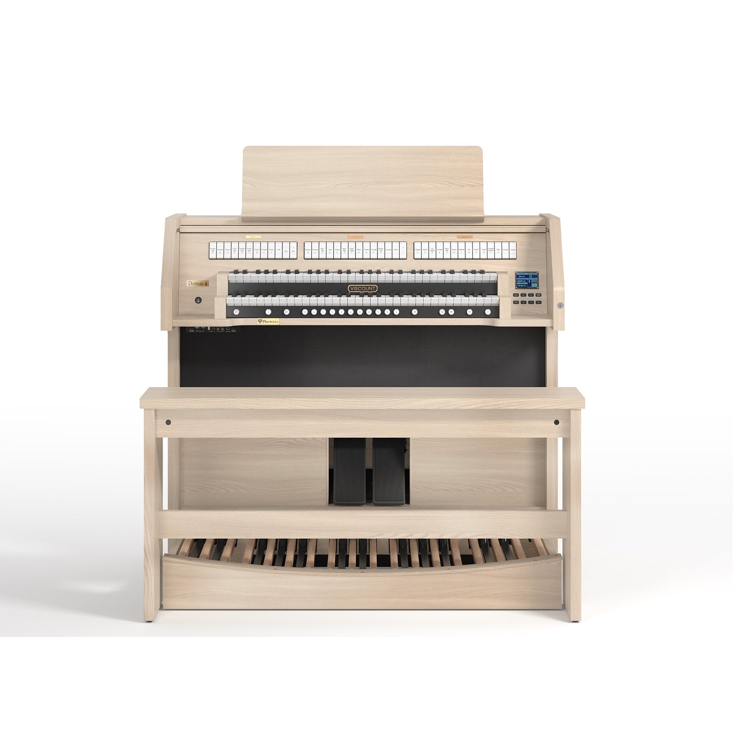 Viscount Domus 4 – Orga de biserică digitală cu 2 claviaturi, pedalier cu 32 de note, 32 de registre + 3 voci orchestrale