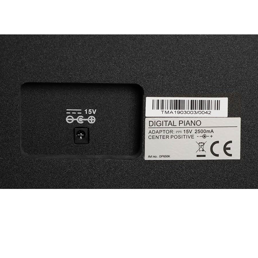 Medeli DP650KBK Pian digital, 88 clape grele (K8), Forte Series, Negru satinat