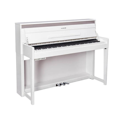 Medeli DP650KWGW Pian digital profesional, claviatură din lemn (G3PW), Glossy White