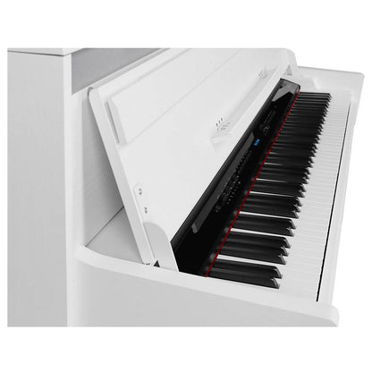 Medeli DP650KWGW Pian digital profesional, claviatură din lemn (G3PW), Glossy White