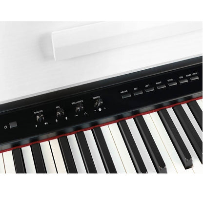 Medeli DP650KWGW Pian digital profesional, claviatură din lemn (G3PW), Glossy White
