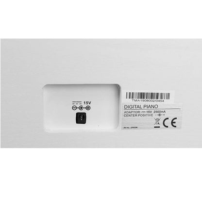 Medeli DP650KWGW Pian digital profesional, claviatură din lemn (G3PW), Glossy White