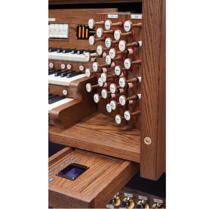 Viscount Opera 450 – Orga de biserică digitală cu trei claviaturi, pedalier cu 32 de note, 54 registre + 7 voci orchestrale, Physis Plus