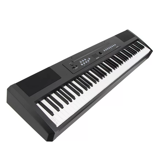 Boston DSP388BK – Pian digital de scenă, 88 clape hammer action, 8 voci, USB/MIDI, 2x10W, negru